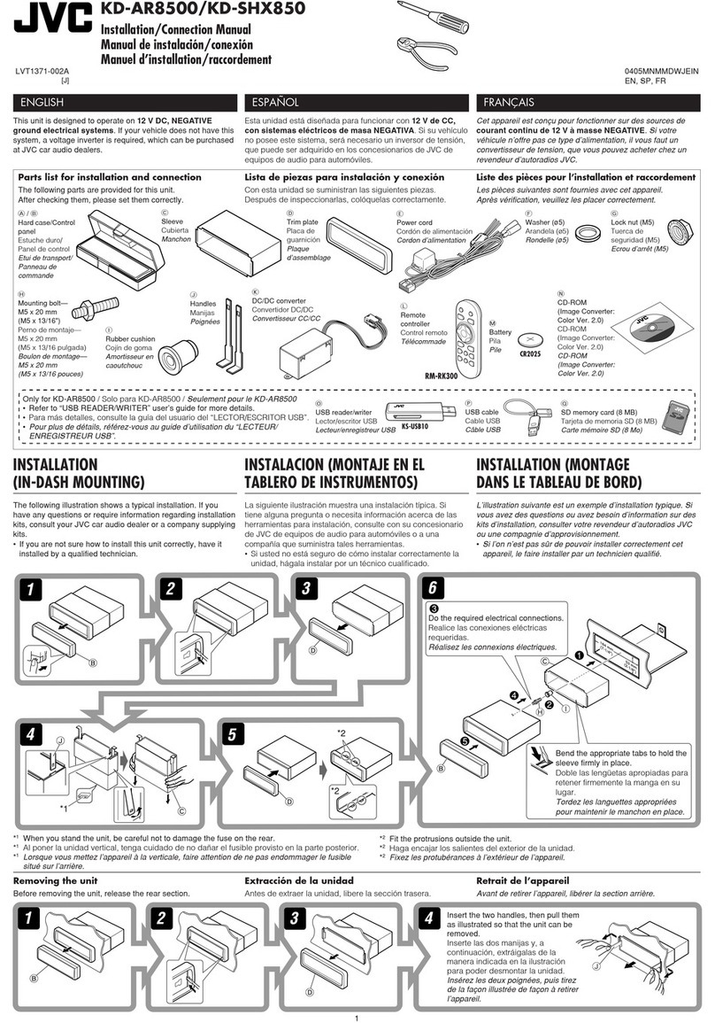 JVC KD-AR8500J Guide