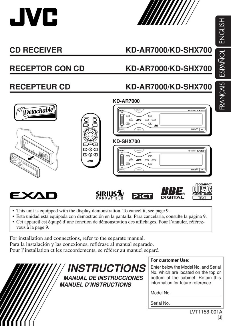 JVC KD-AR7000J User manual JVC KD-AR7000J User manual