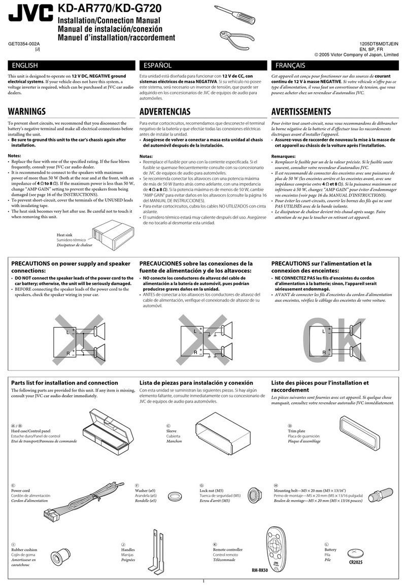 JVC KD-AR770J Guide