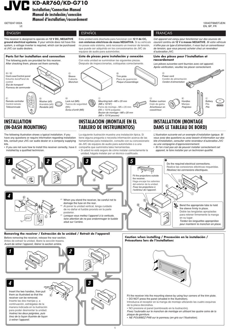 JVC KD-AR760 - Arsenal CD Receiver Guide