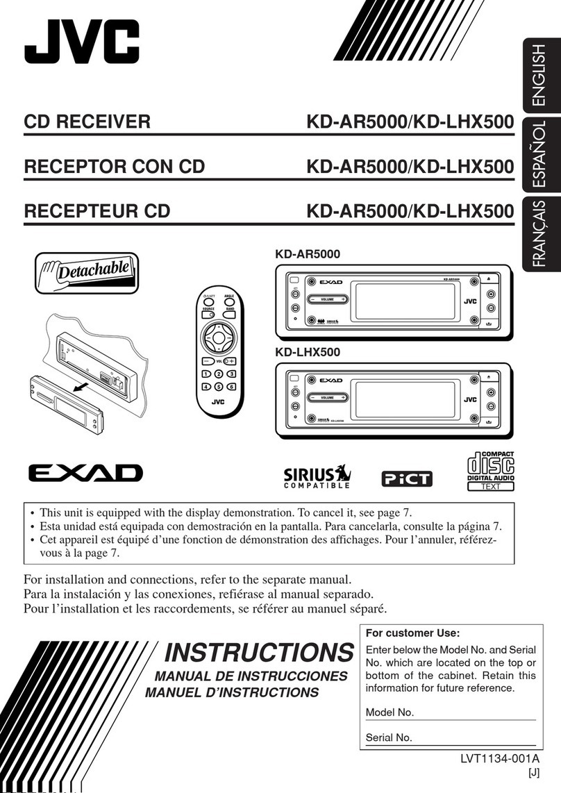 JVC EXAD KD-AR5000 instructions