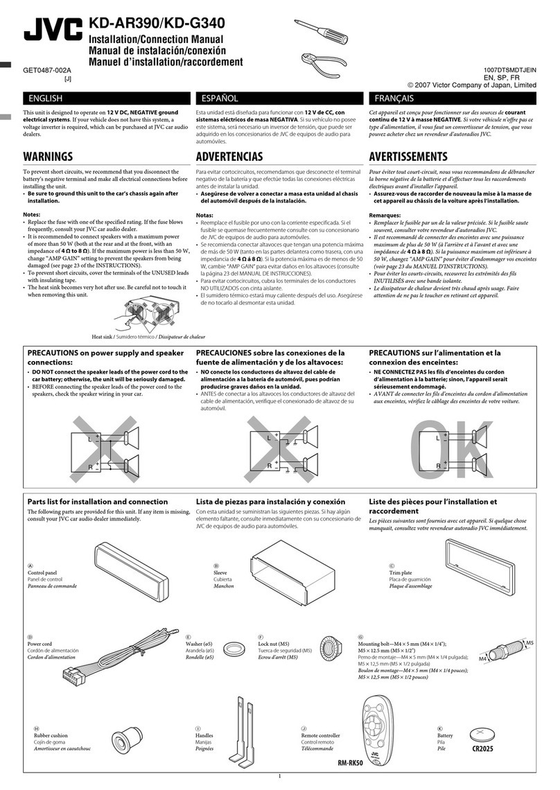 JVC KD-AR390 Guide