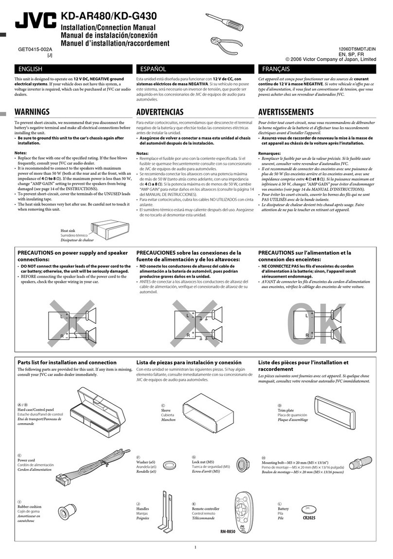 JVC KD-AR480 Guide