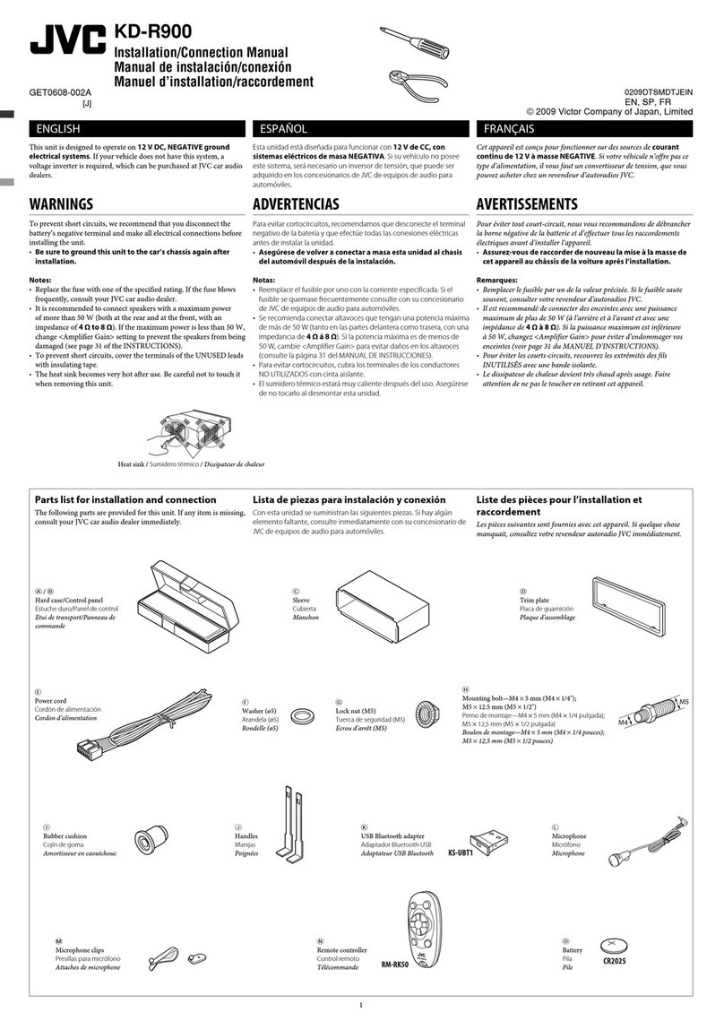 JVC KD-R900 Guide