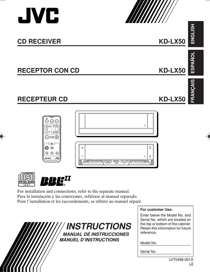 JVC KD-LX50 Setup guide