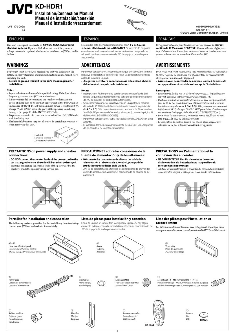 JVC KD-HDR1 Guide