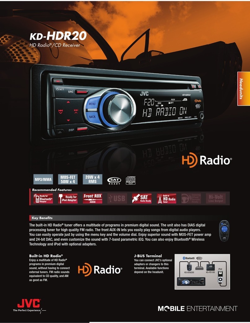JVC KD-HDR20 User manual