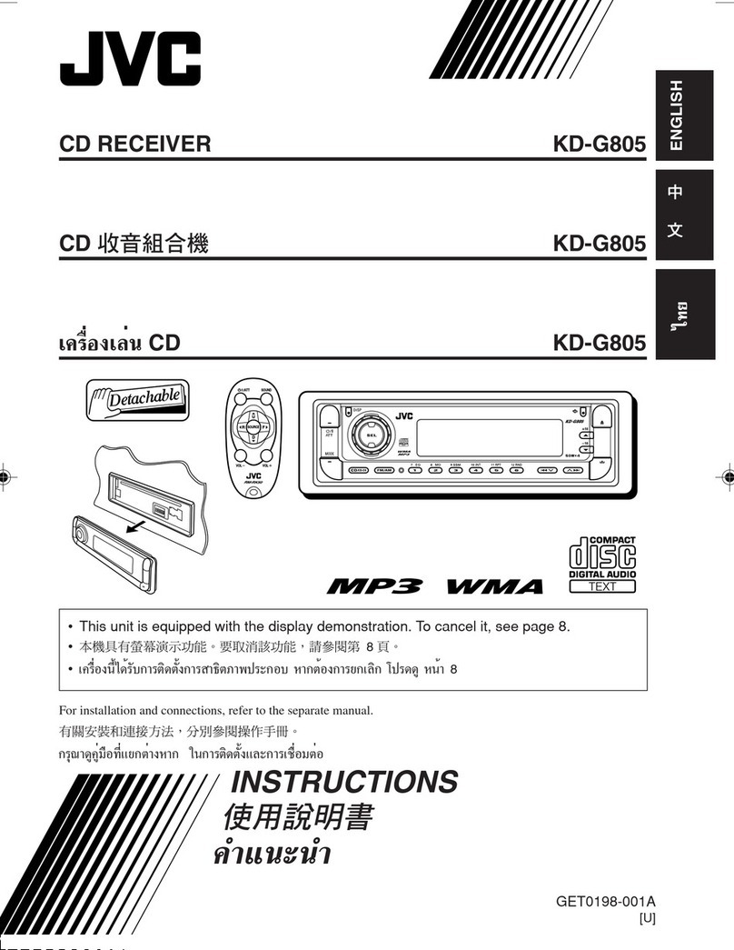 JVC KD-G805SU User manual