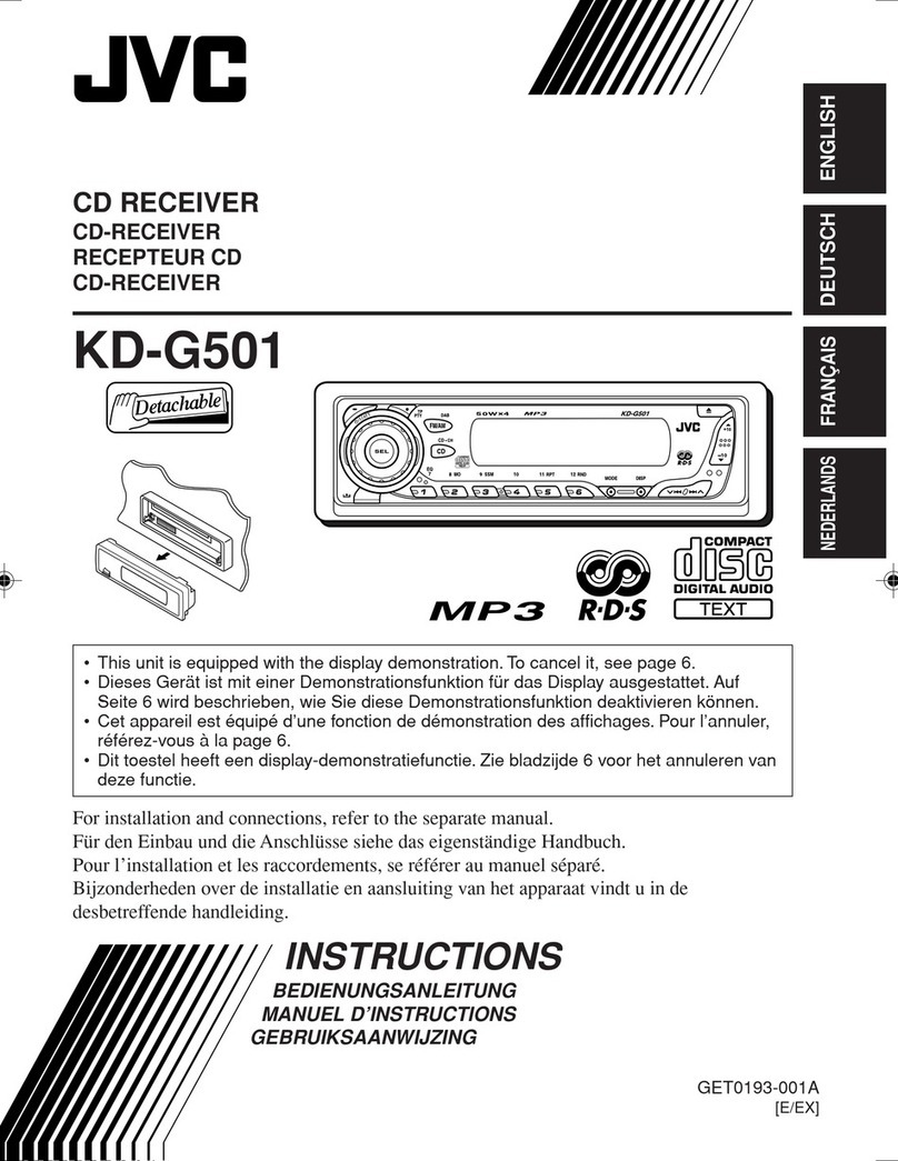 JVC KD-G501EE User manual