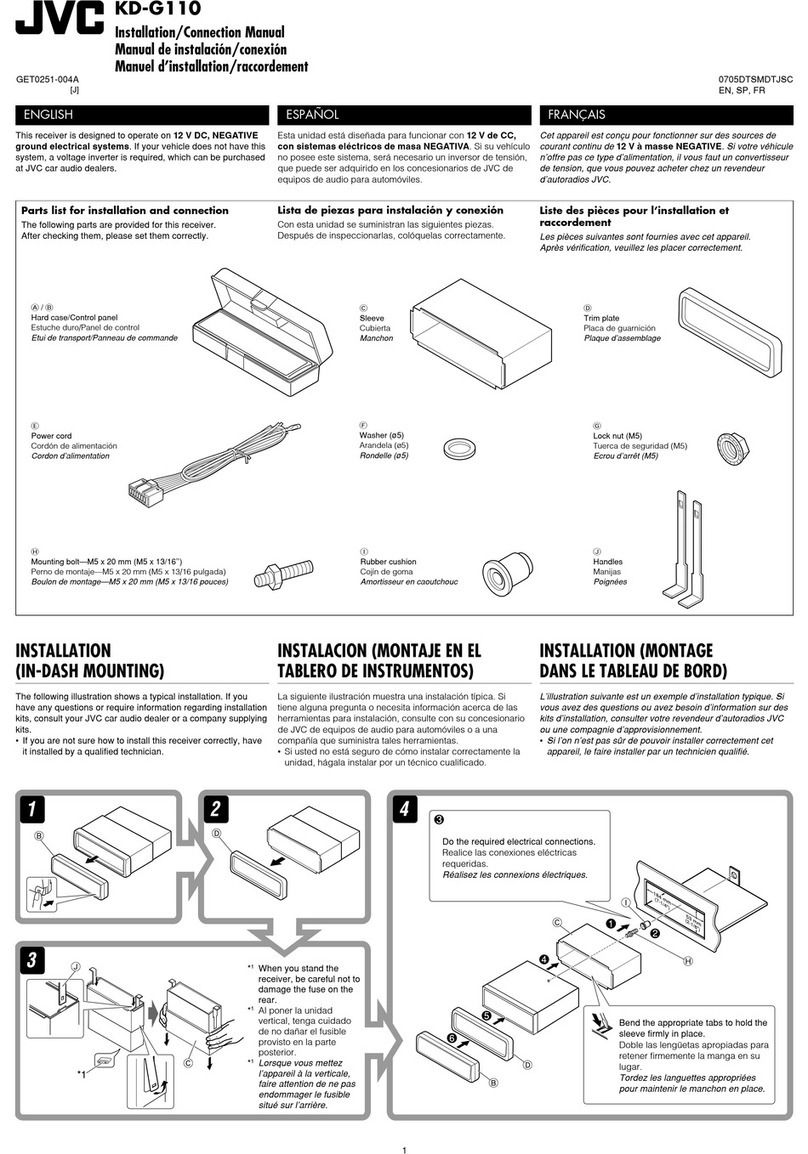 JVC KD-G110J Guide