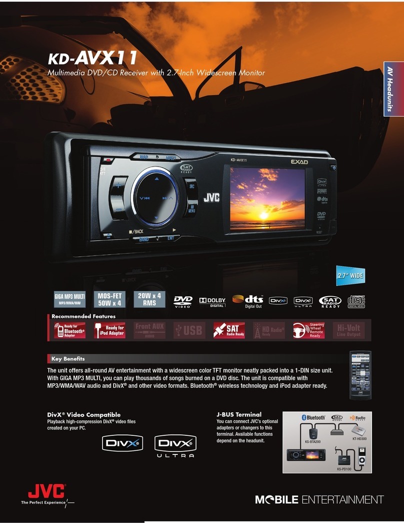 JVC KD-AVX11 - EXAD - DVD Player User manual
