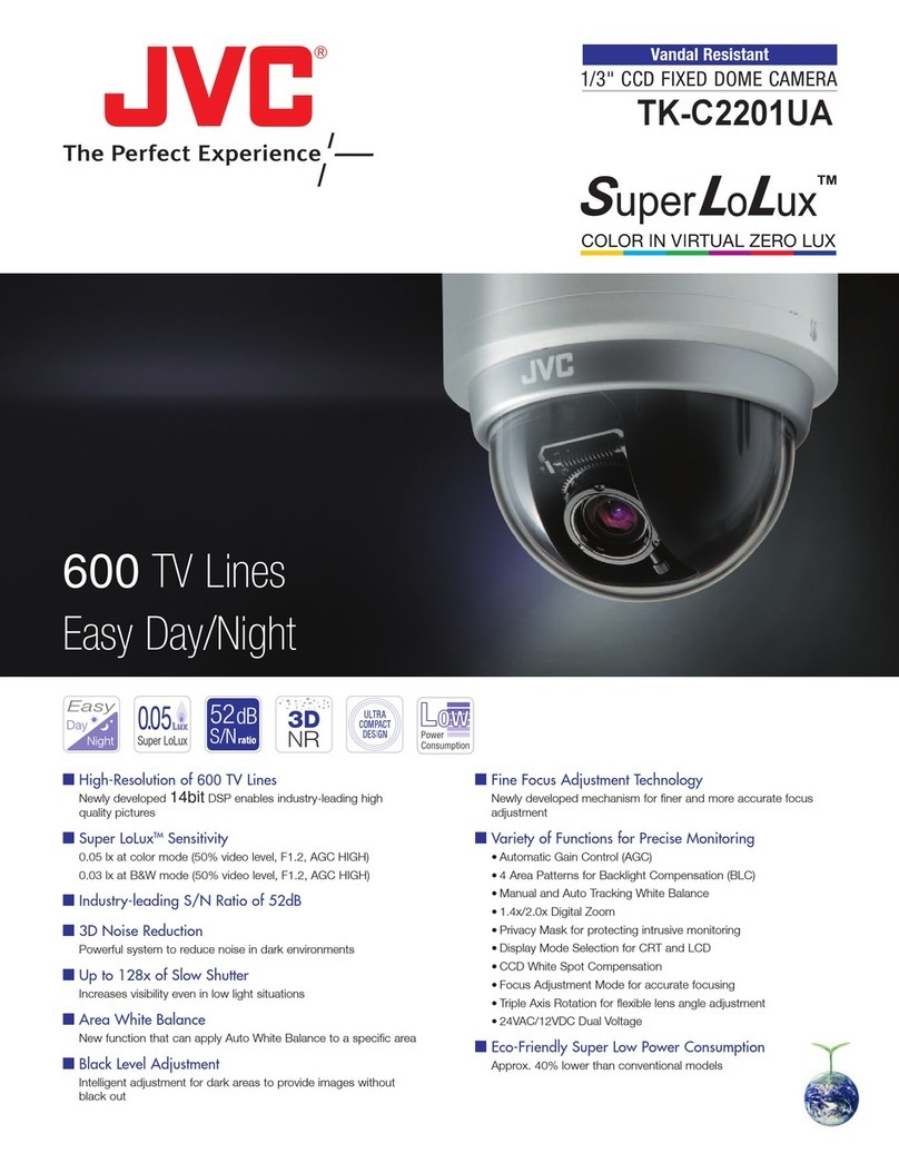 JVC TK-C2201WPU - Analog Mini-dome -- Ip66 User manual