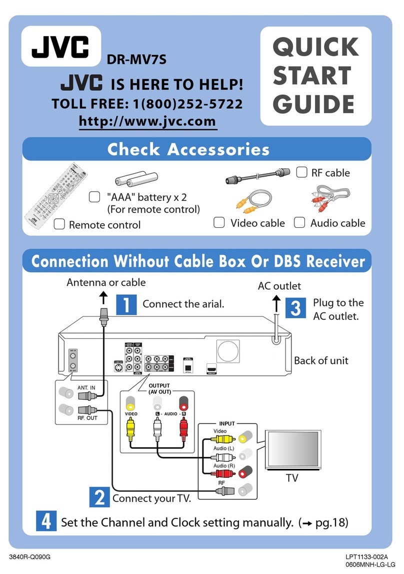 JVC DR-MV7SU User manual
