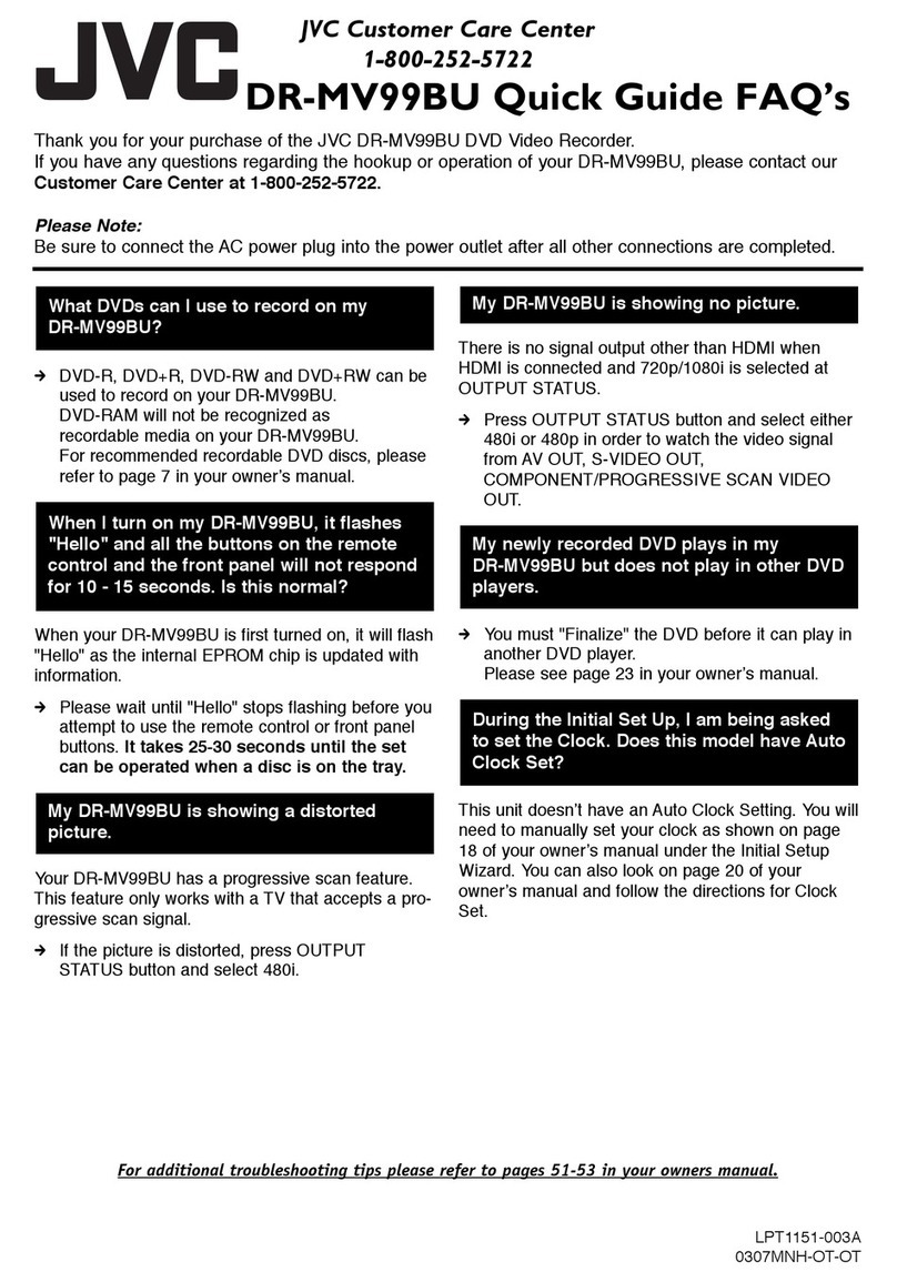 JVC DR-MV99B Instruction Manual