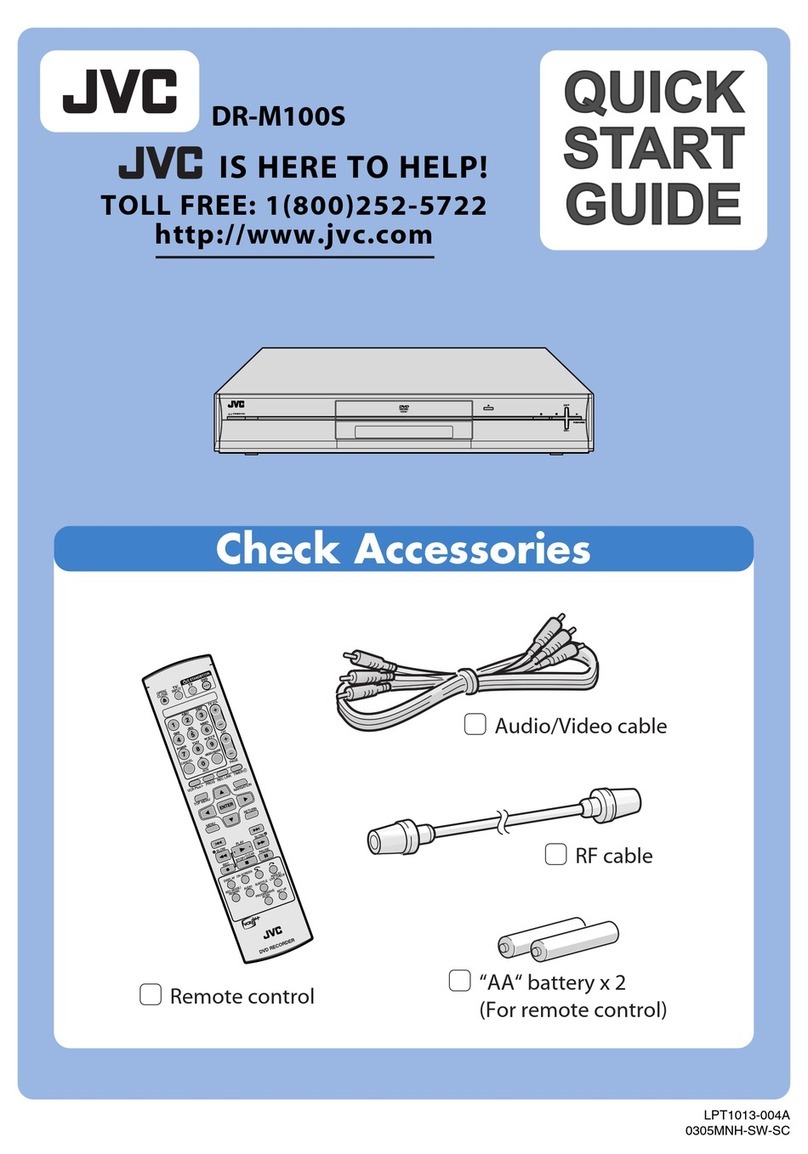 JVC DR-M100SEF User manual