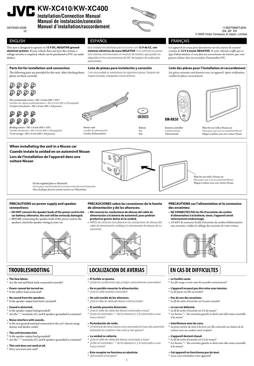 JVC KW-XC400 Guide