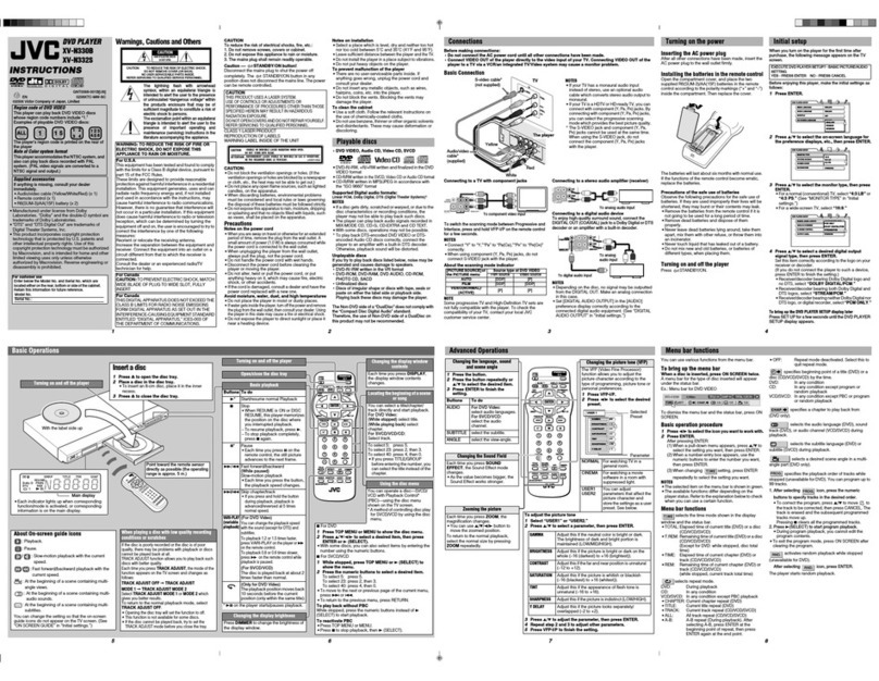 JVC XV-N330BUC User manual