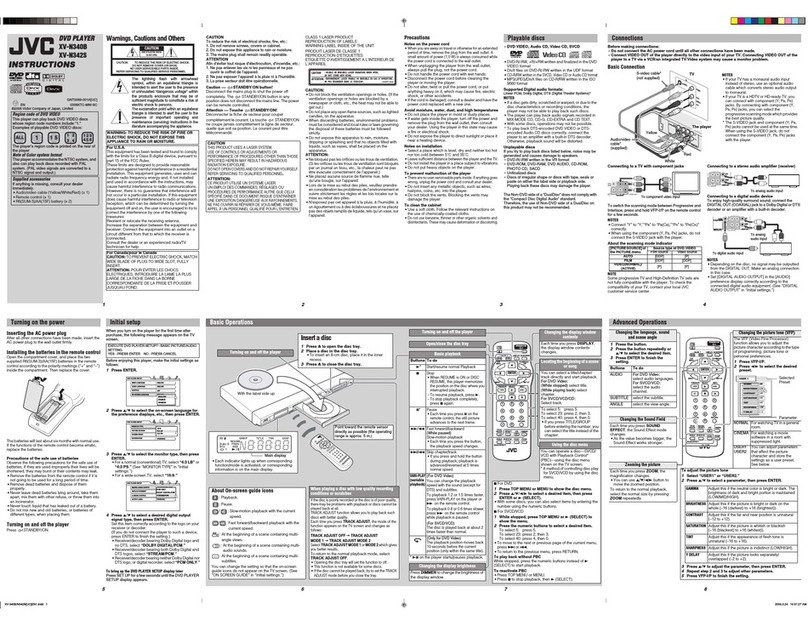 JVC XV-N340BUC User manual