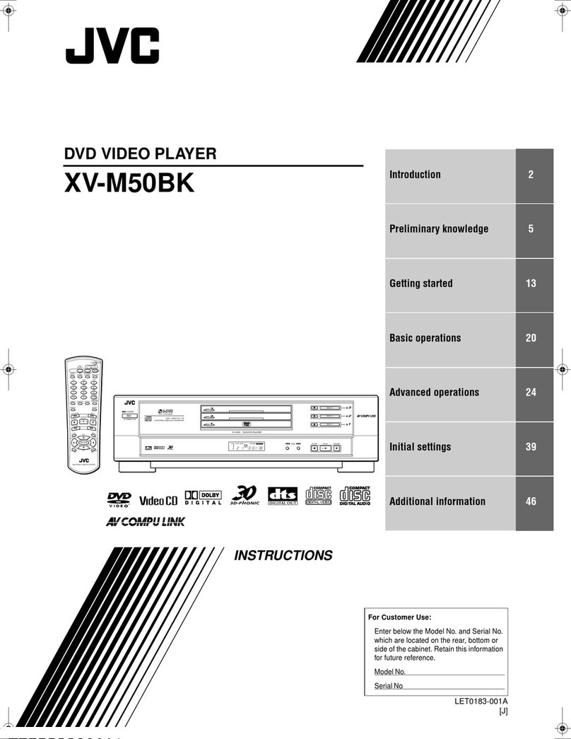 JVC XV-M50BKC User manual