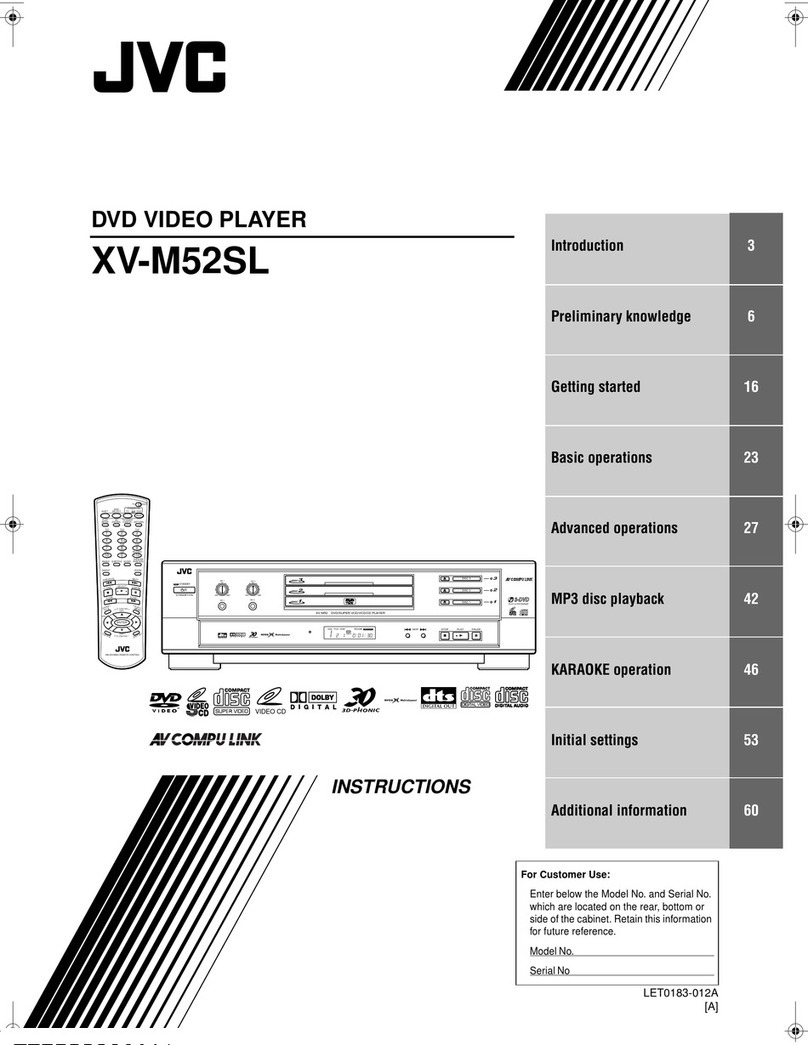 JVC XV-M52SL User manual