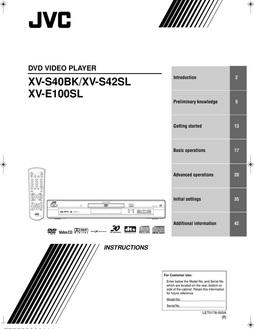 JVC XV-E100SLB instructions