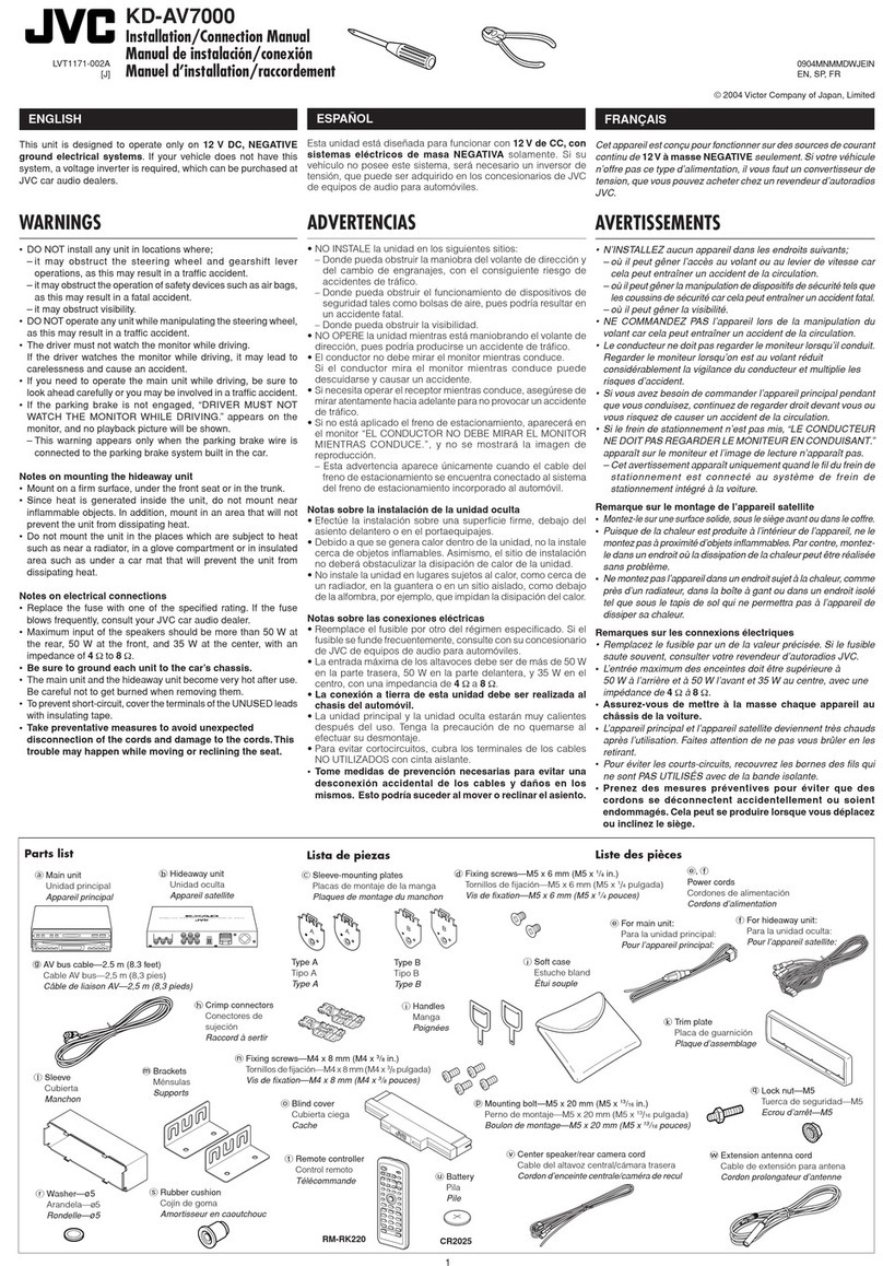 JVC EXAD KD-AV7000 Guide