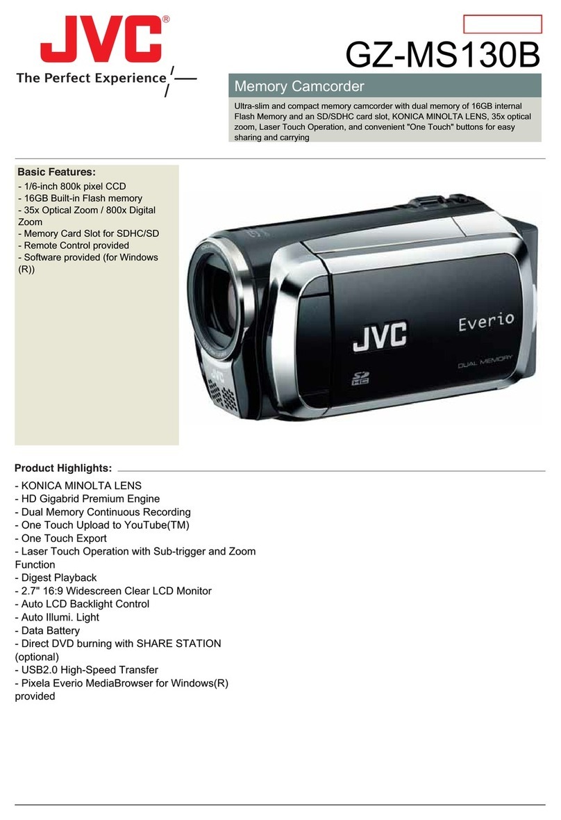 JVC Everio GZ-MS130 User manual