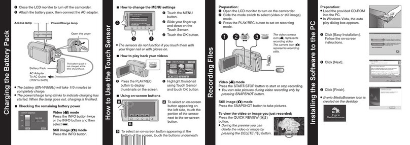 JVC GZ MG630AUS - Everio Camcorder - 800 KP User manual