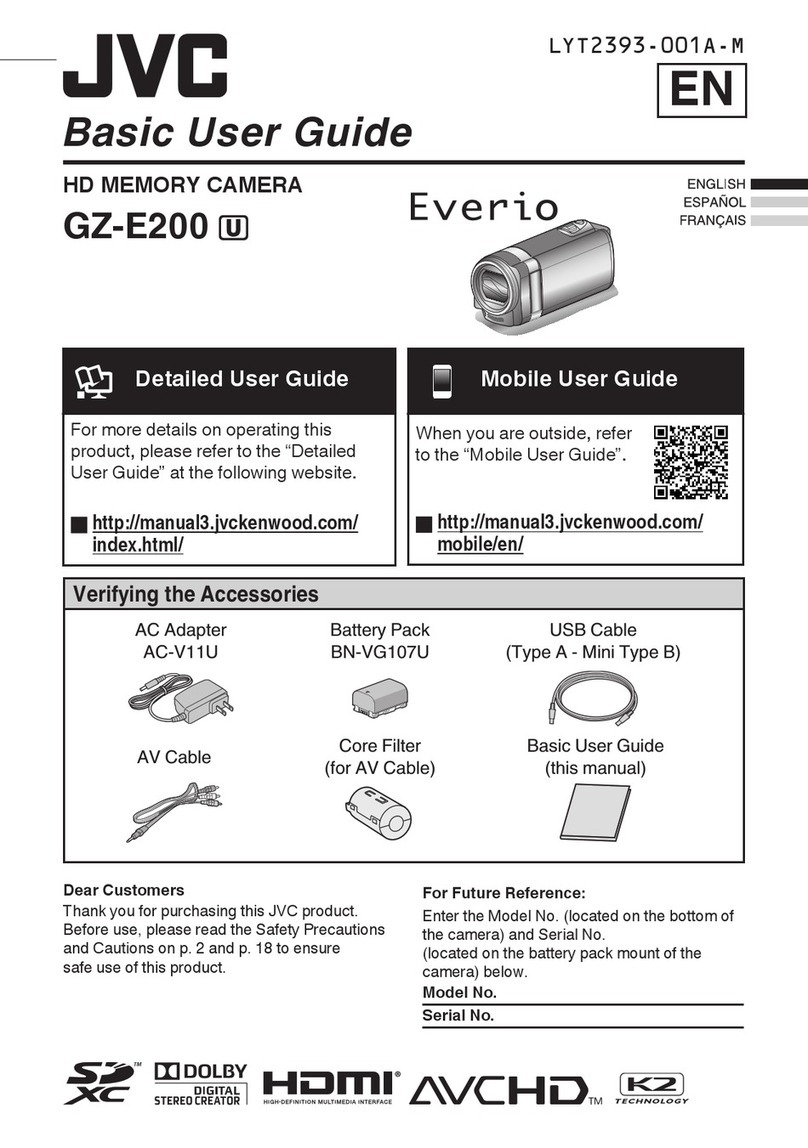 JVC Everio GZ-E200 Operating and maintenance manual