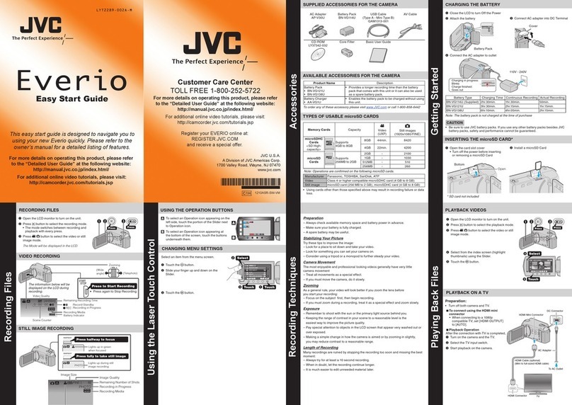 JVC Everio GZ-HD520 Instructions for use