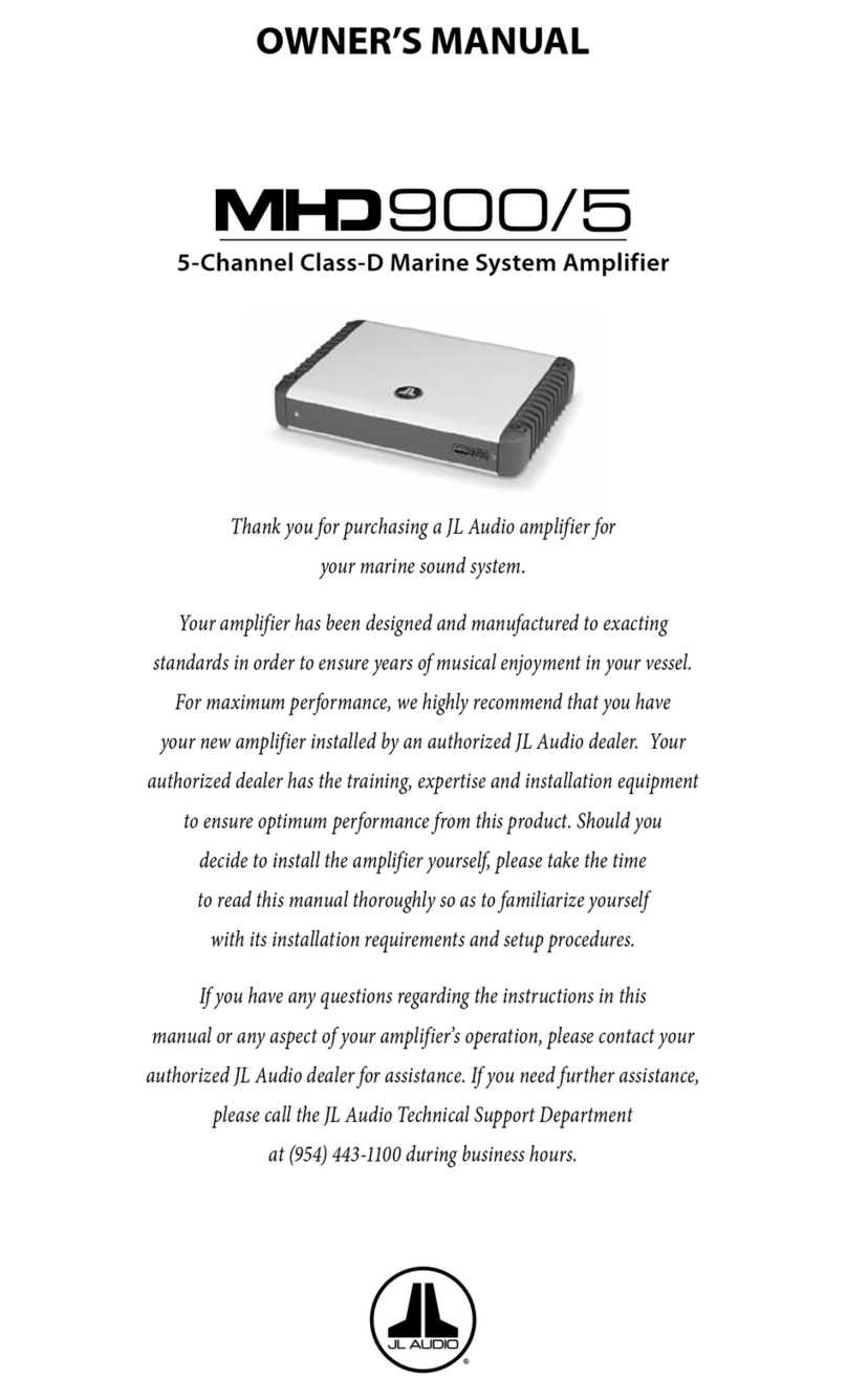 JL Audio MHD900/5 owner's manual