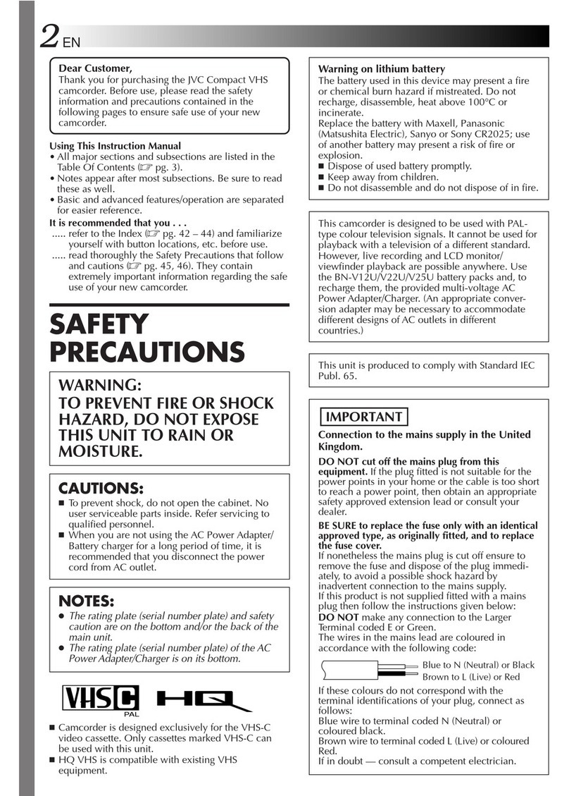 JVC GR-AXM33EG User manual