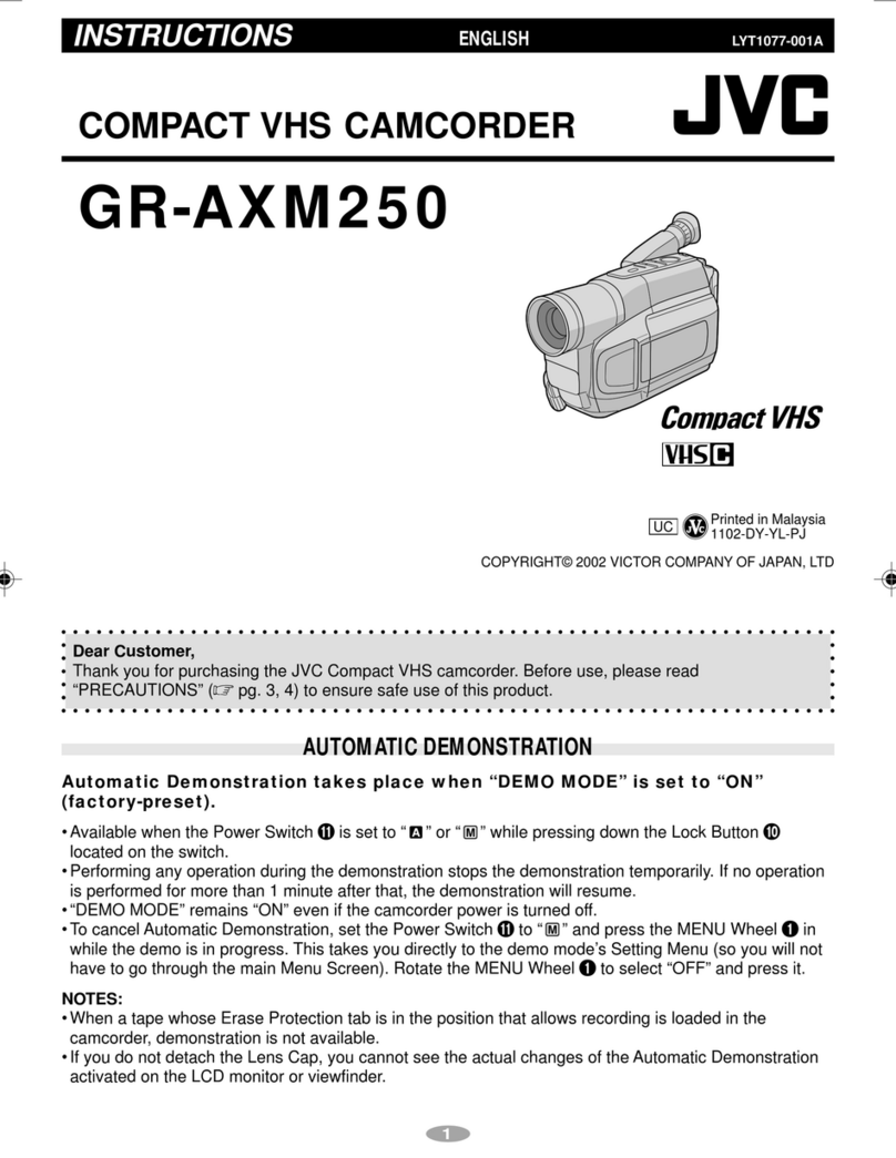 JVC GR-AXM250UC User manual JVC GR-AXM250UC User manual