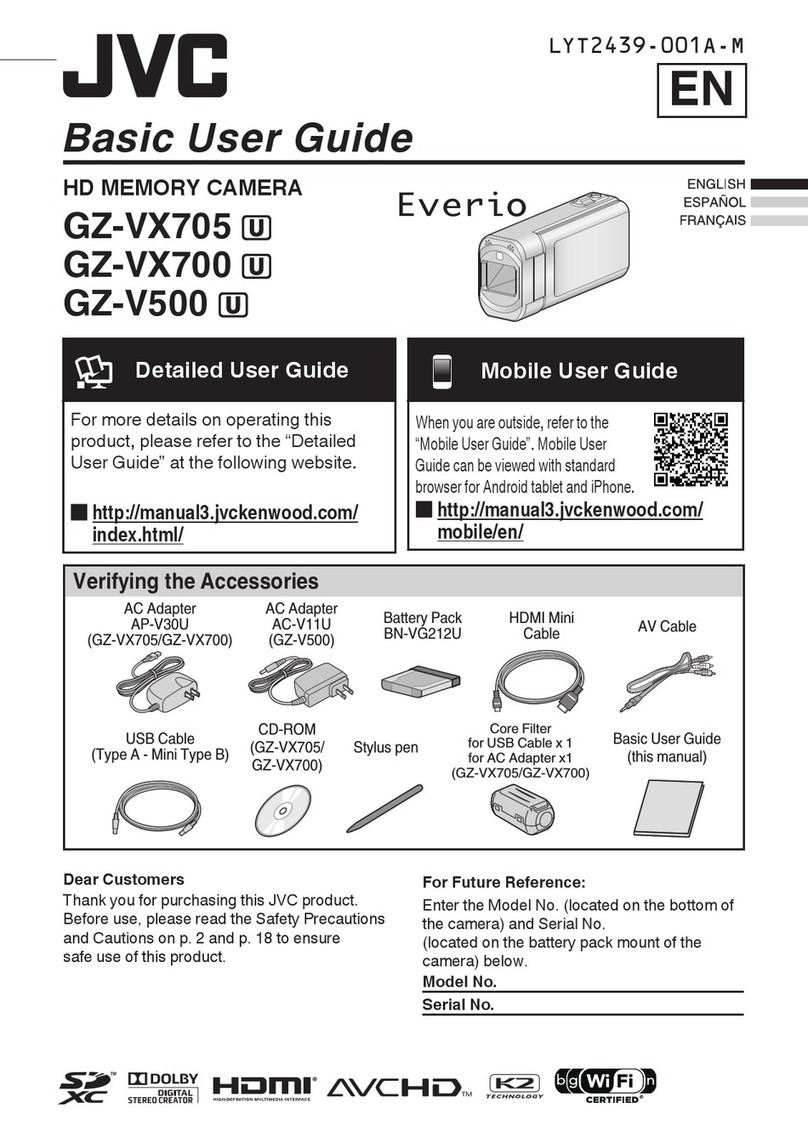 JVC Everio GZ-V500 User manual