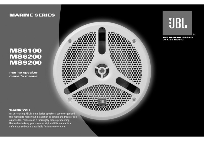 JBL MS6100 User manual