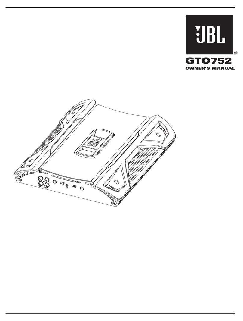 JBL Grand Touring GTO75.2 User manual