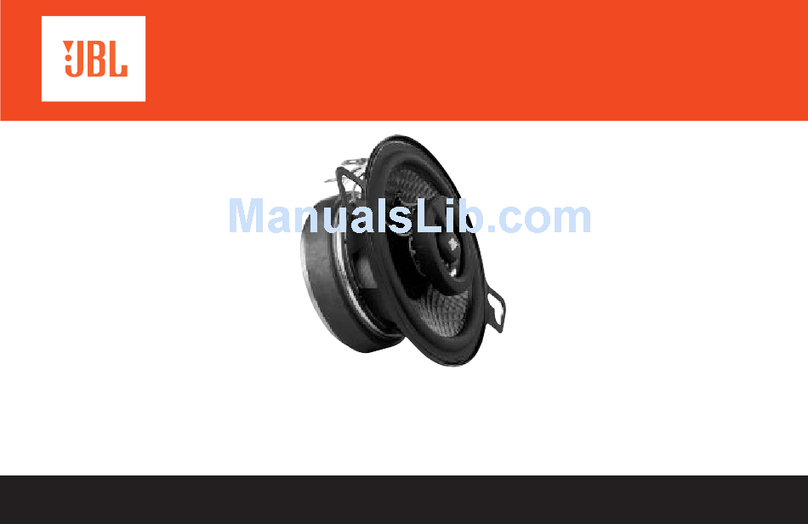 JBL GTO302 User manual