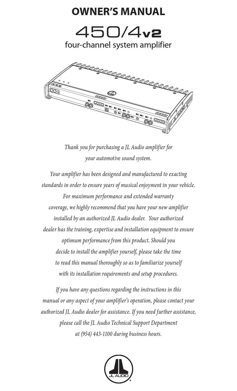 JL Audio Slash v2 450/4V2 User manual