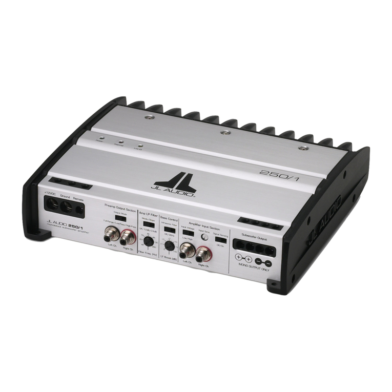JL Audio Slash 250/1 user guide