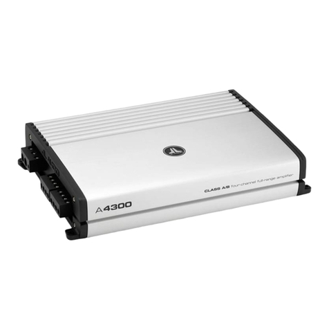 JL Audio A-Series A4300 owner's manual