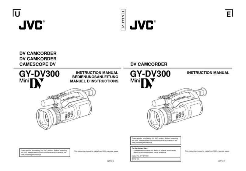 JVC GY-DV300U - 1/3" 3-ccd Dv Camcorder User manual