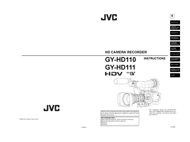 JVC GYHD110U - Camcorder - 720p User manual
