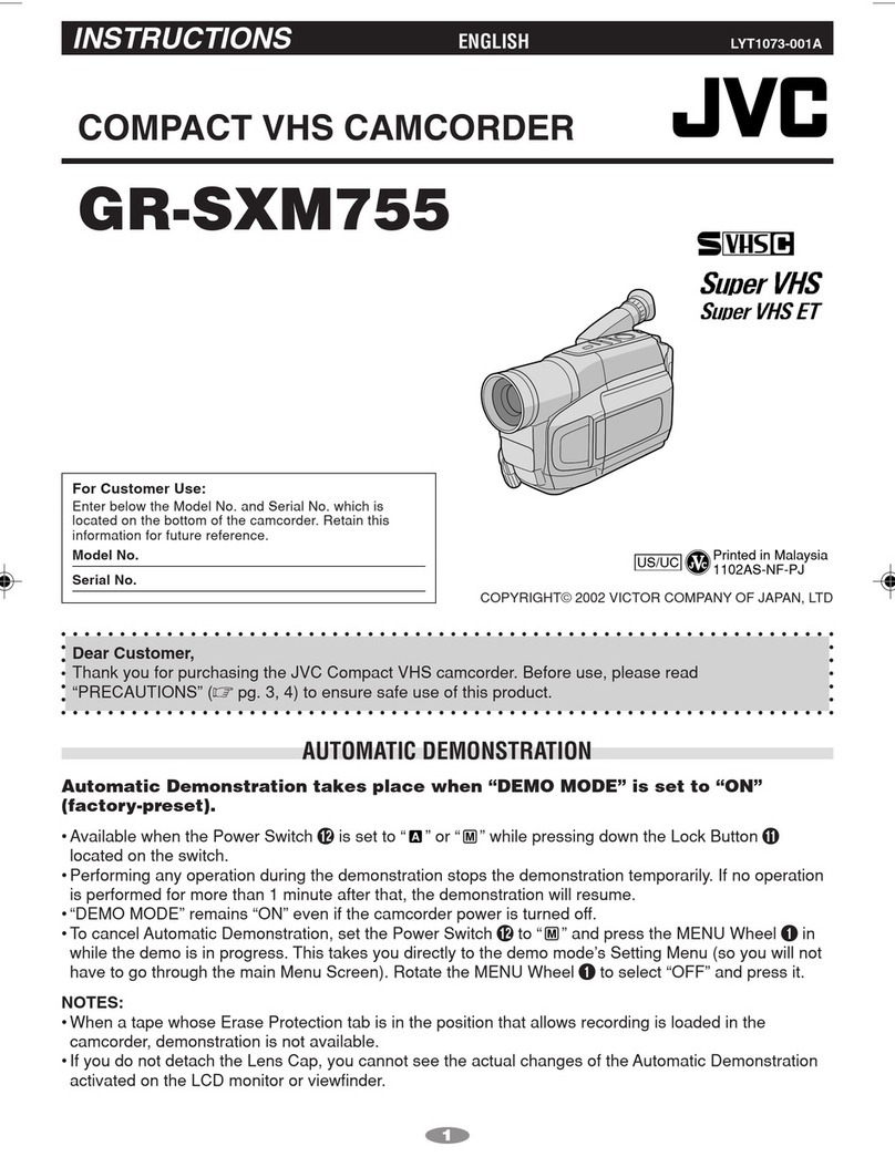 JVC GR-SXM755UC User manual JVC GR-SXM755UC User manual