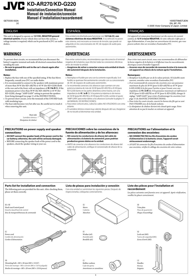JVC KD-AR270J Guide