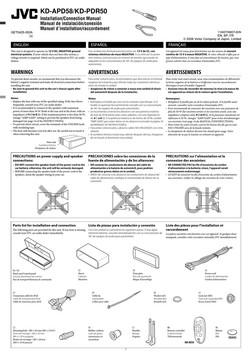 JVC KD-APD58 - Radio / CD Guide