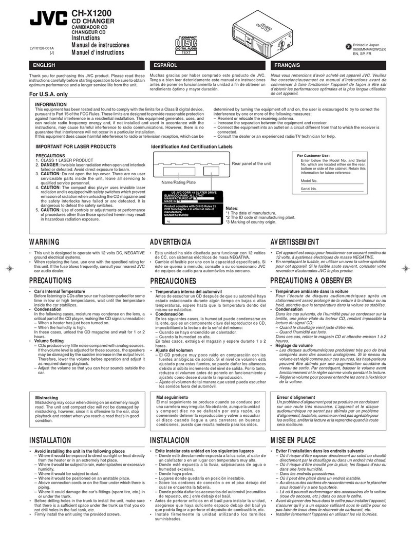 JVC CH-X1200J instructions