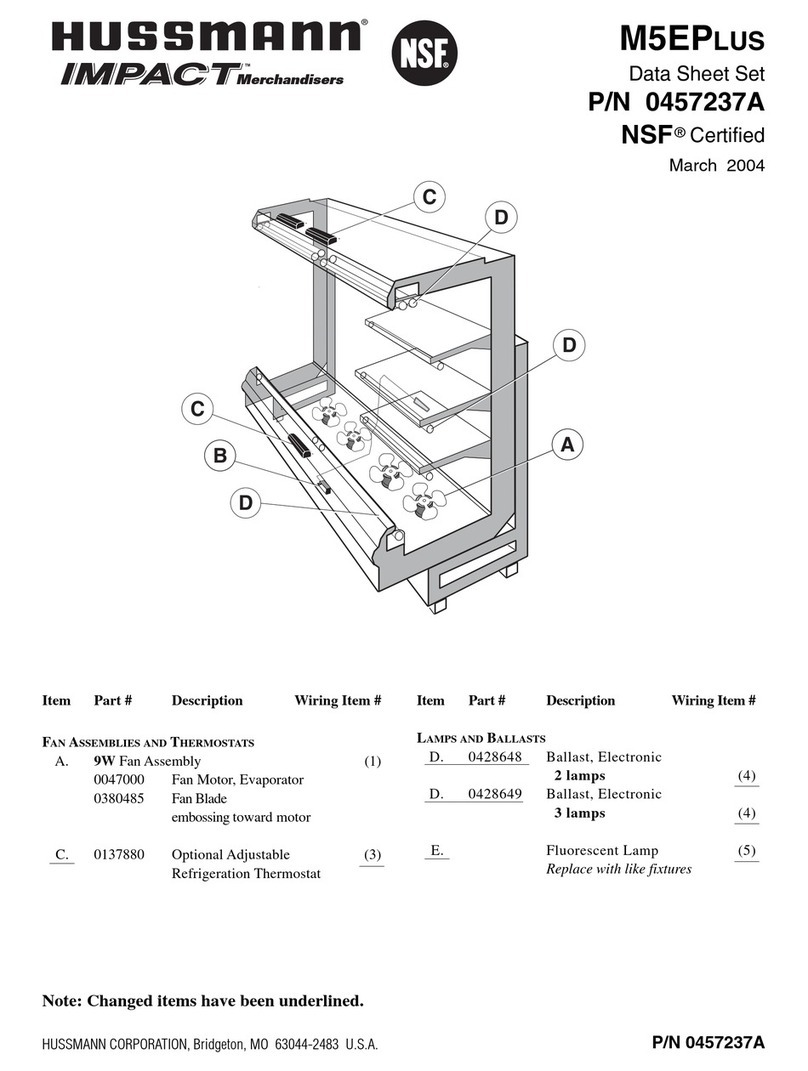 Hussmann Impact Excel M5EP User manual Hussmann Impact Excel M5EP User manual
