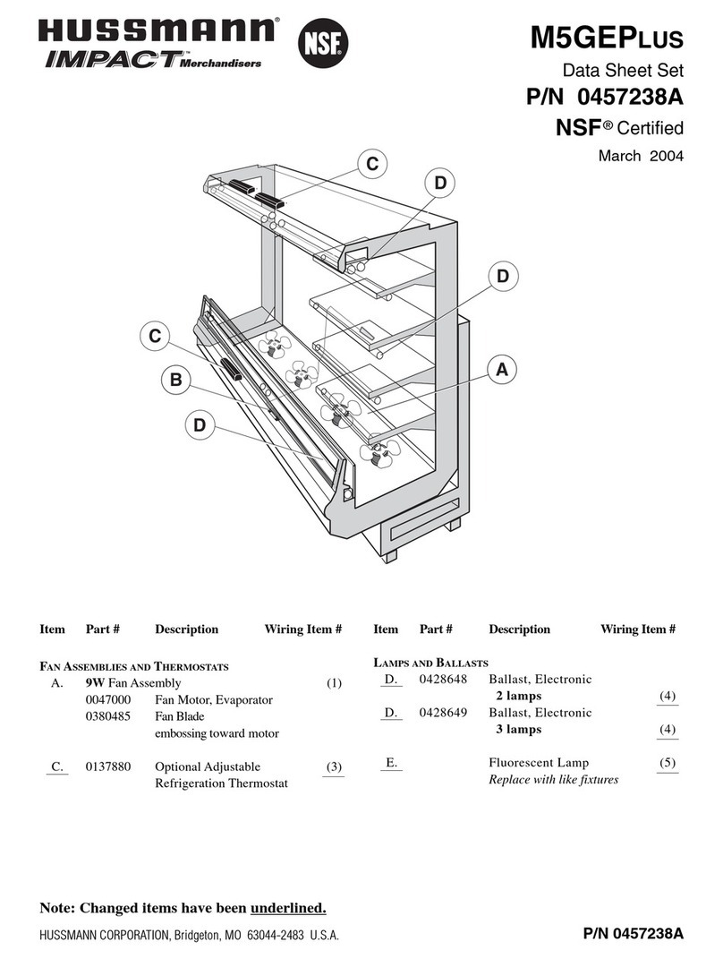 Hussmann M5GEP User manual Hussmann M5GEP User manual