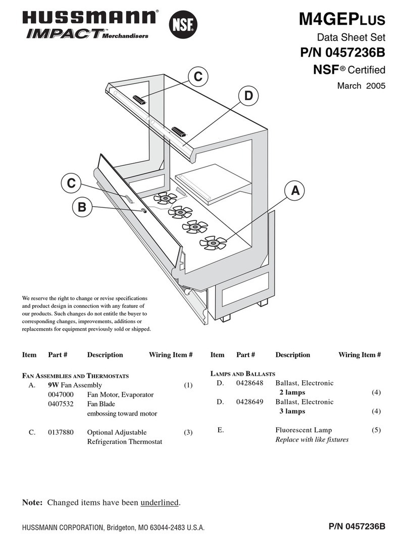 Hussmann M4G-EP User manual