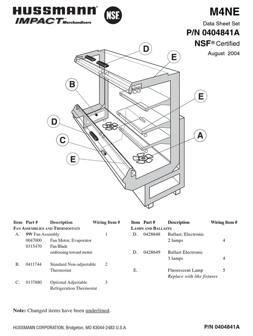 Hussmann IMPACT M4NE User manual Hussmann IMPACT M4NE User manual